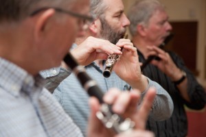 Flute players at the Flute Fling workshops