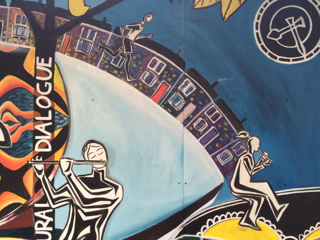 Flute and whistle mural 