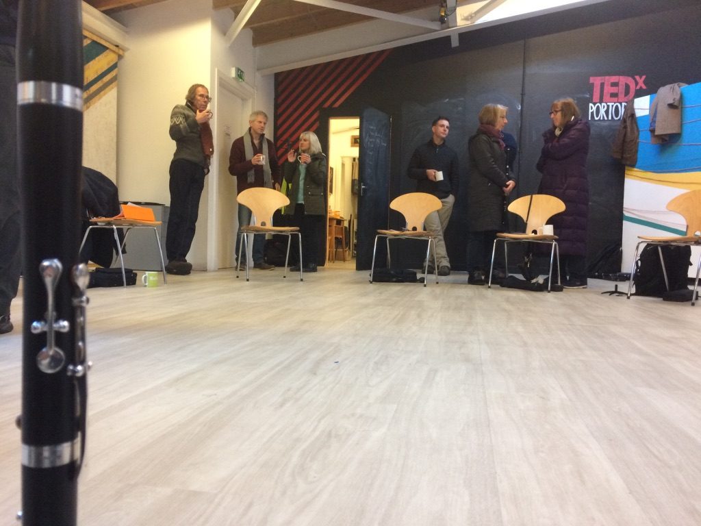 Taking a break at the November workshop